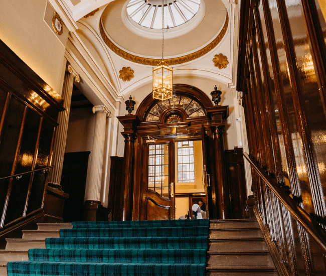 college hall stairway